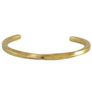 دستبند النگویی مردانه مدل پیچی کد AAD539