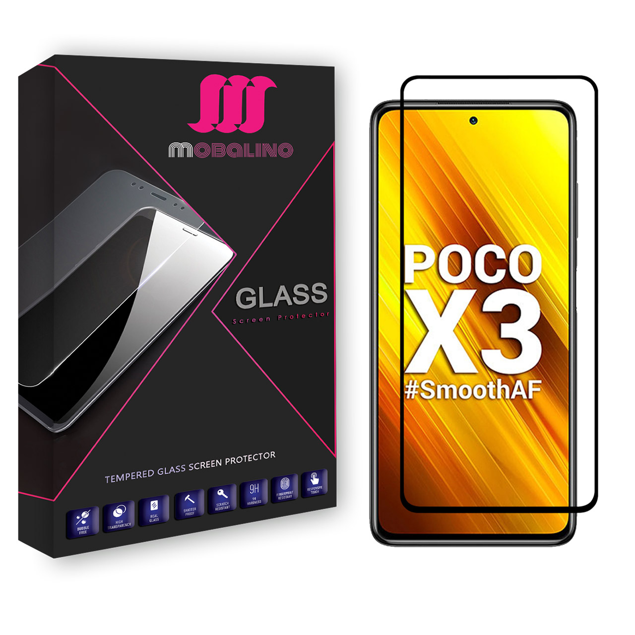 محافظ صفحه نمایش سرامیکی موبالینو مدل CRM مناسب برای گوشی موبایل شیایومی Poco X3 NFC