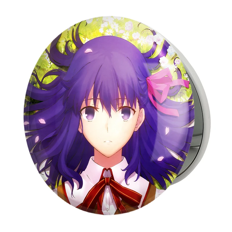 آینه جیبی خندالو طرح ساکورا انیمه فیت استی نایت Fate Stay Night مدل تاشو کد 22736 