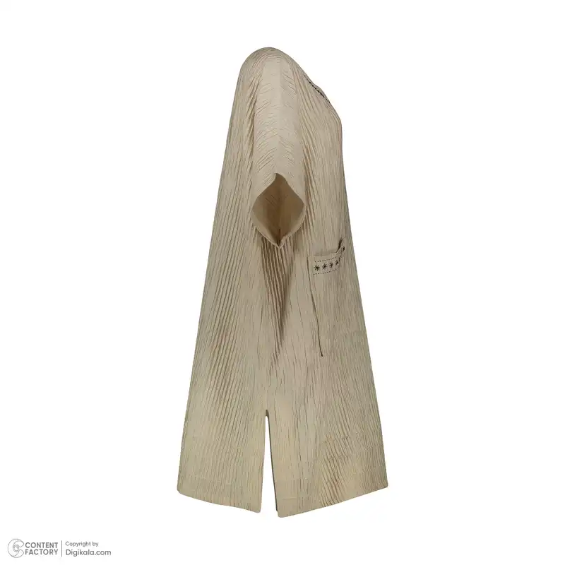 پیراهن زنانه دیجی استایل اسنشیال مدل scp-10 رنگ کرم