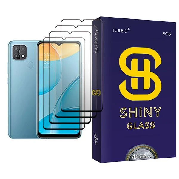 محافظ صفحه نمایش آتوچبو مدل Shiny Glass MIX004 مناسب برای گوشی موبایل اوپو A15 بسته چهار عددی