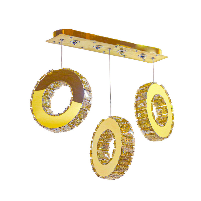 لوستر 3 شعله مدل ریلی PLUTO