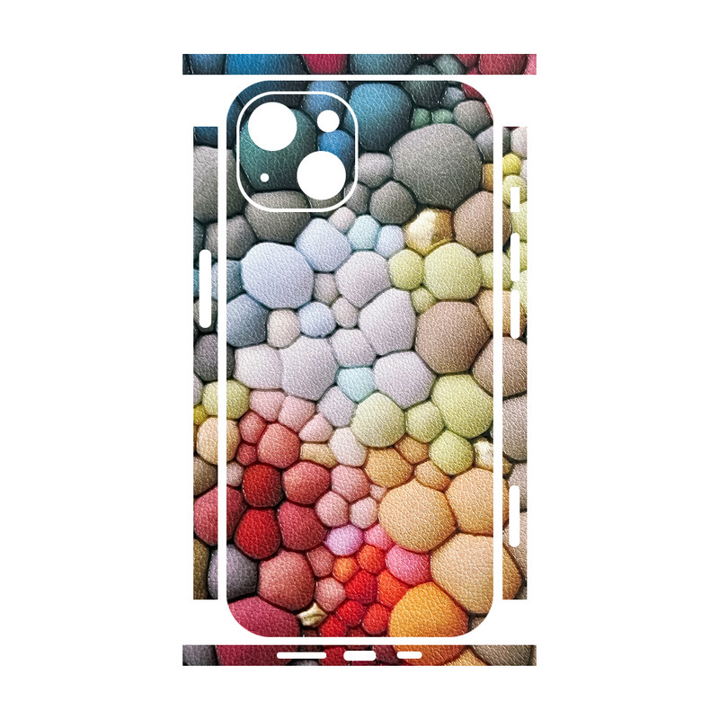 برچسب پوششی ریمکس مدل Leth طرح سنگ رنگی مناسب برای گوشی موبایل اپل iPhone 13