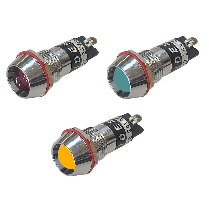 چراغ سیگنال آیدم مدل AD26C-12 24VAC-DC مجموعه 3 عددی