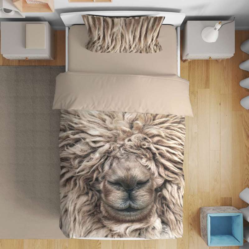 سرویس خواب نرسی مدل CUTE SHEEP یک نفره 4 تکه
