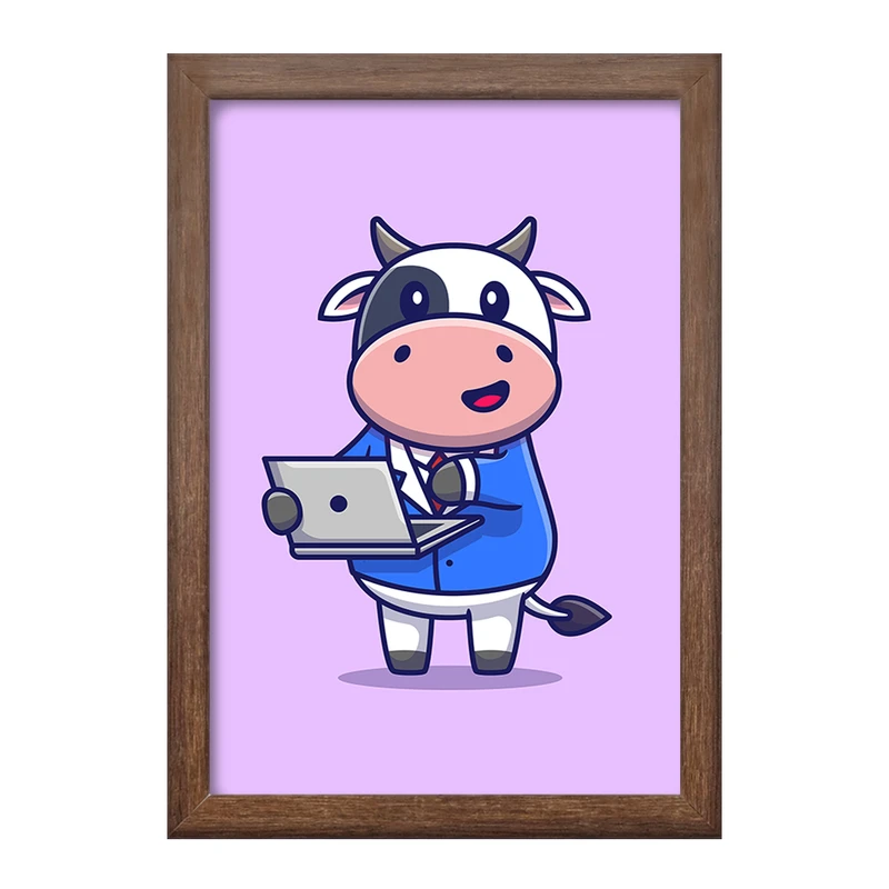 تابلو خندالو طرح گاو  کد 7027