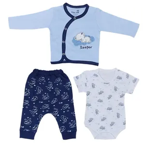 ست 3 تکه لباس نوزادی بی بی وان مدل اسلیپ