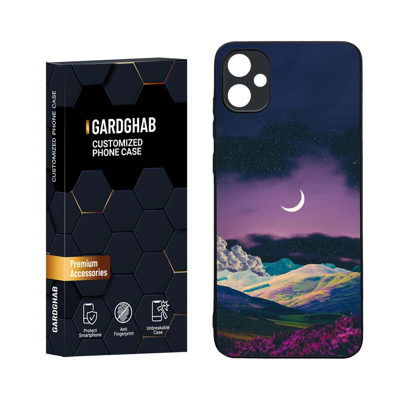 کاور گارد قاب مدل دورژله ای پشت گلس طبیعت مناسب برای گوشی موبایل سامسونگ Galaxy A05