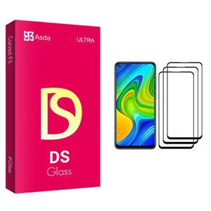 Asda DS glass Screen Protector For Xiaomi Redmi Note 9 Pack Of 3
