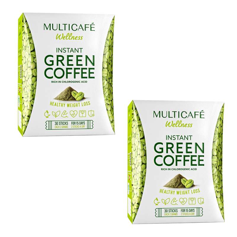 قهوه سبز فوری تندرستی مولتی کافه بسته 60 عددی