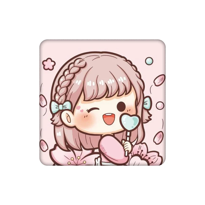 زیرلیوانی طرح دختر و آبنبات قلبی کد 0109321