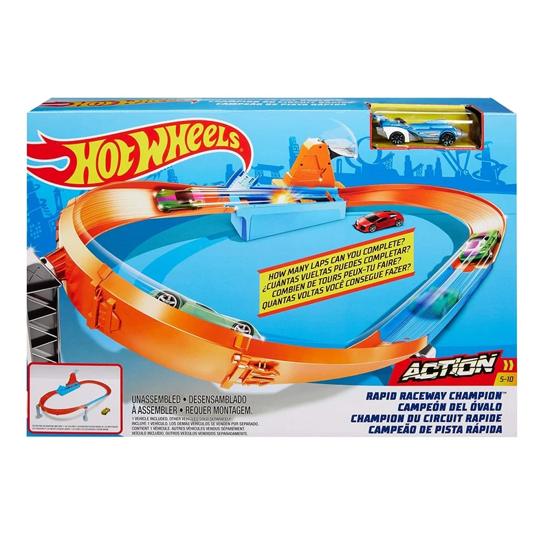 کیت ماشین بازی هات ویلز مدل Rapid Raceway Champion کد GBF81 / GJM75