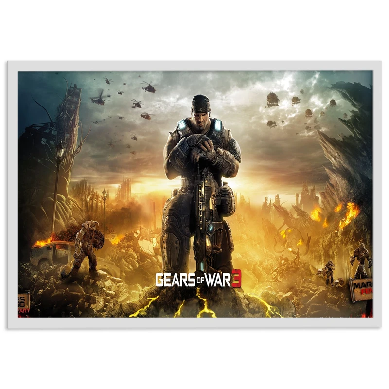 تابلو نوری بکلیت طرح بازی گیمنت Gears Of War مدل W-s1402