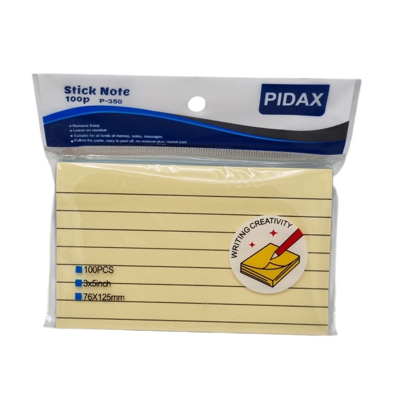 کاغذ یادداشت چسب دار پیداکس مدل خط دار