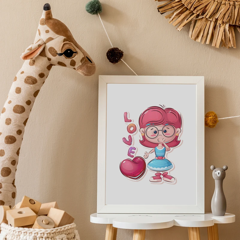  تابلو کودک مدل فانتزی طرح دختر عروسکی کد 177 