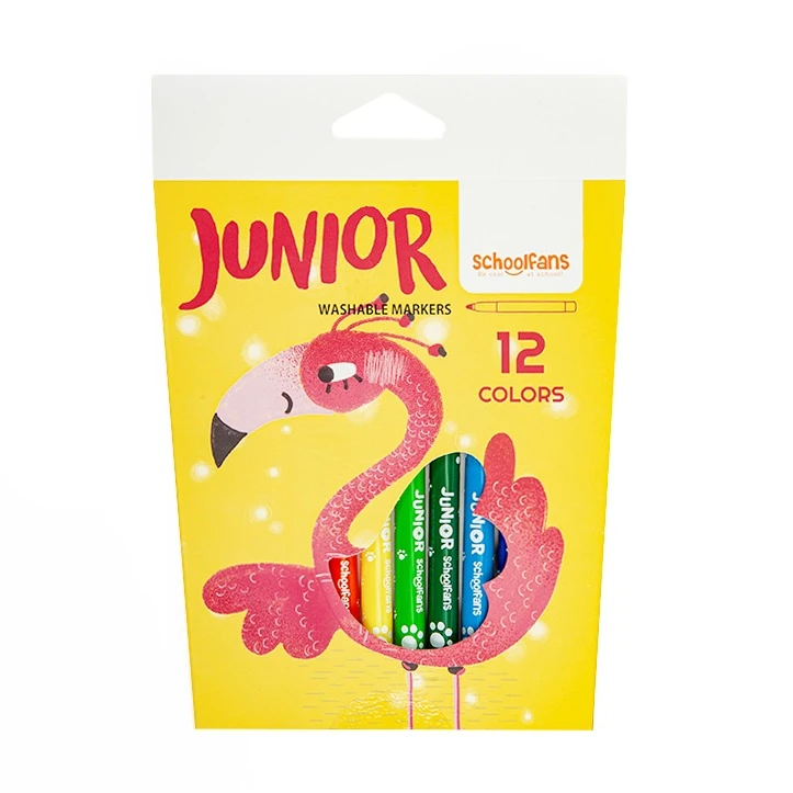 ماژیک رنگ آمیزی 12 رنگ اسکول فنز مدل جونیور کد 922201