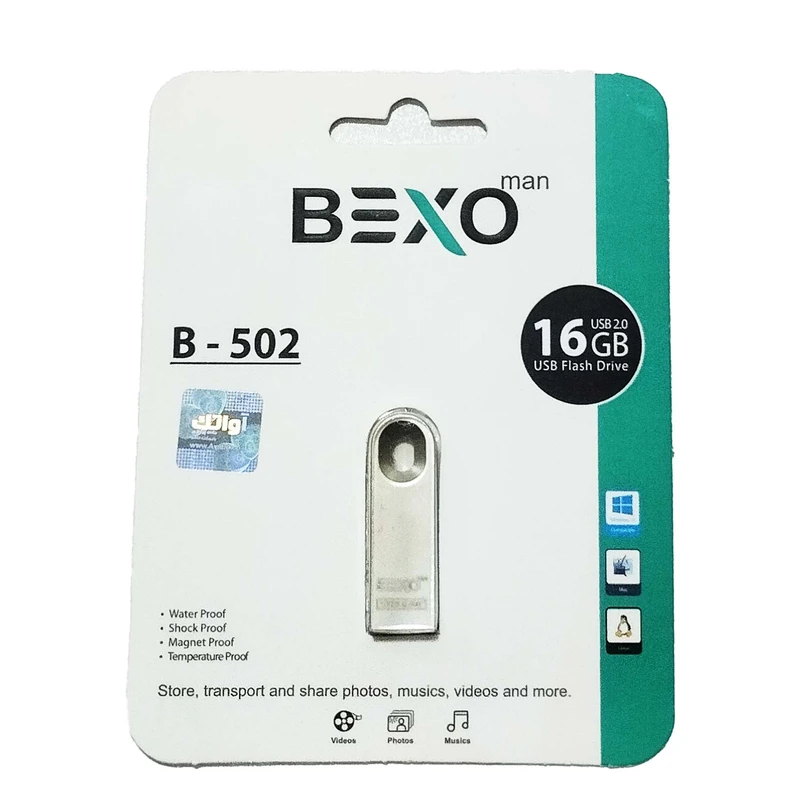 فلش مموری بکسو مدل B-502 ظرفیت 16 گیگابایت