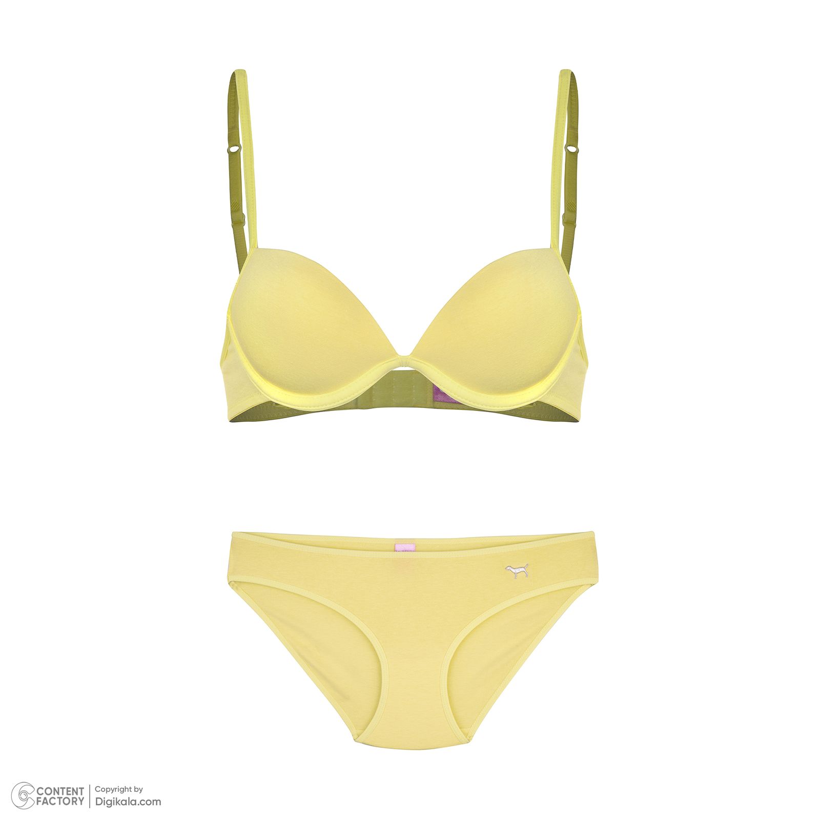 ست شورت و سوتین زنانه چری پینک مدل YEL - - 2