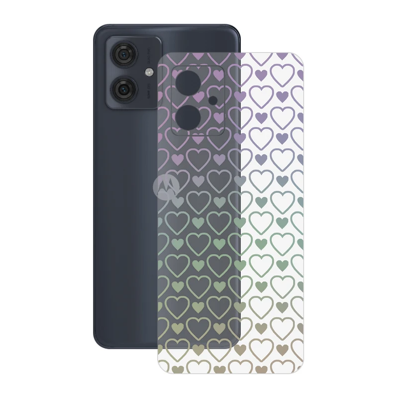 برچسب پوششی ریمکس مدل Clea طرح قلب مناسب برای گوشی موبایل موتورولا Moto G54