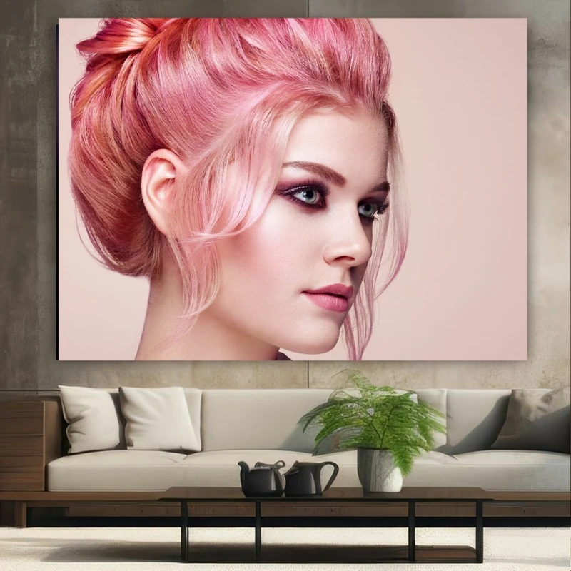 تابلو بوم طرح آرایشگاه زنانه مدل مو کد GR1662