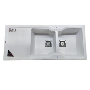 سینک ظرفشویی پارادایز مدل ITALY-408-WHITE-AKLIL توکار