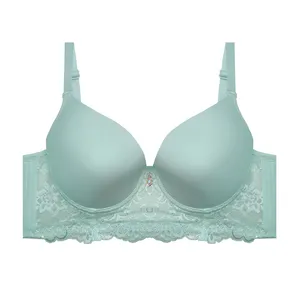 سوتین زنانه مدل اسفنجی پایه بلند دکلته گیپور کد 10701