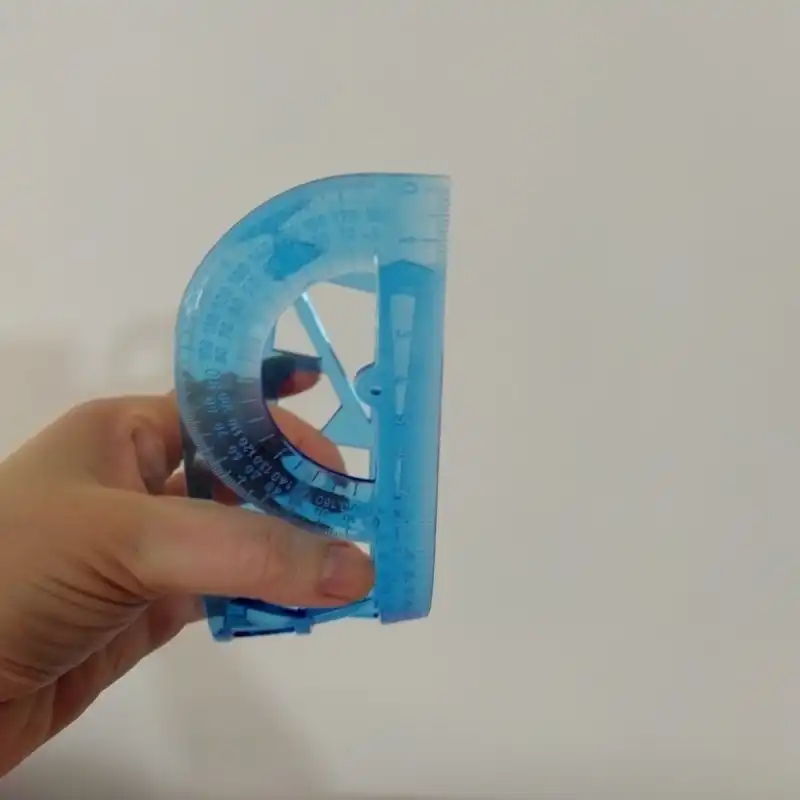 خط کش 20 سانتی متر مدل شابلون دار طرح هندسی کد 007 بسته 2 عددی