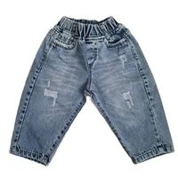 شلوار جین مام استایل بچگانه مدل 004
