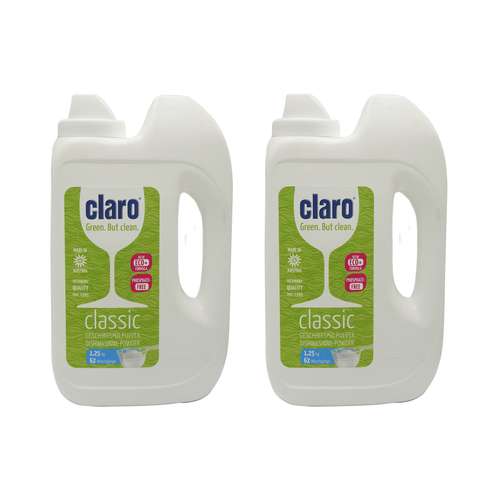 پودر ظرفشویی کلارو مدل کلاسیک وزن 1250 گرم مجموعه 2 عددی