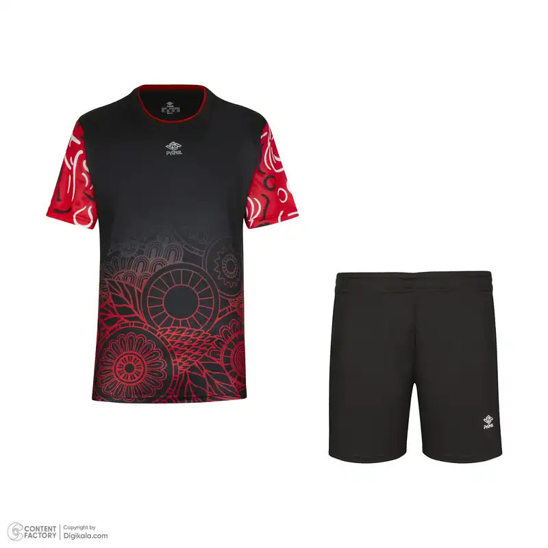 ست تی شرت و شلوارک ورزشی مردانه پانیل کد 515BK