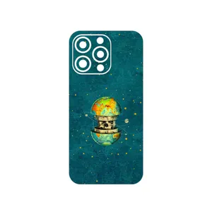 MAHOOT Collage of Earth Face Cover Sticker for Apple iPhone 13 Pro Max
