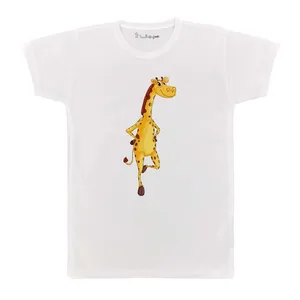 تی شرت بچگانه پرمانه طرح زرافه بامزه کد pmt.5668