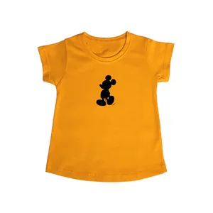 تی شرت آستین کوتاه دخترانه مدل میکی موس Blc