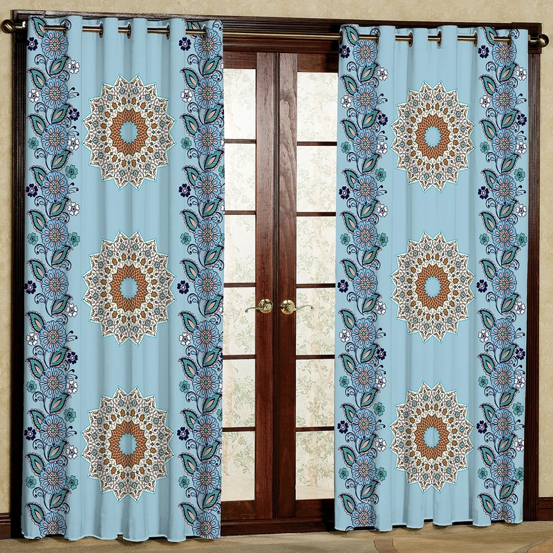 پرده مدل مخمل پانچی کد 1291T2 سایز 200x140 سانتی متر