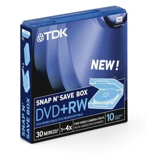 مینی دی وی دی تی دی کی مدل DVD+RW بسته 4 عددی