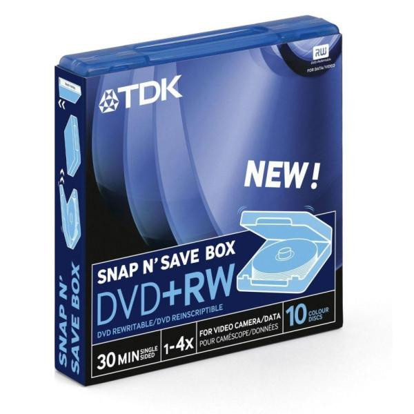مینی دی وی دی تی دی کی مدل DVD+RW بسته 4 عددی