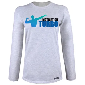 تی شرت آستین بلند زنانه 27 مدل Turbo کد MH1536