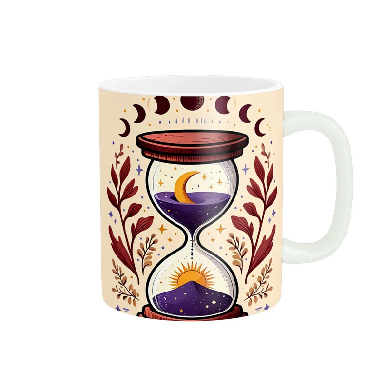 ماگ پاد آفرین مدل ساعت شنی کد 152