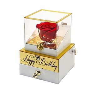 جعبه موزیکال مدل رزجاودان طرح happy birthday