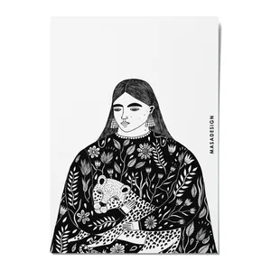 کارت پستال ماسا دیزاین مدل POSTSM0048 GIRL 