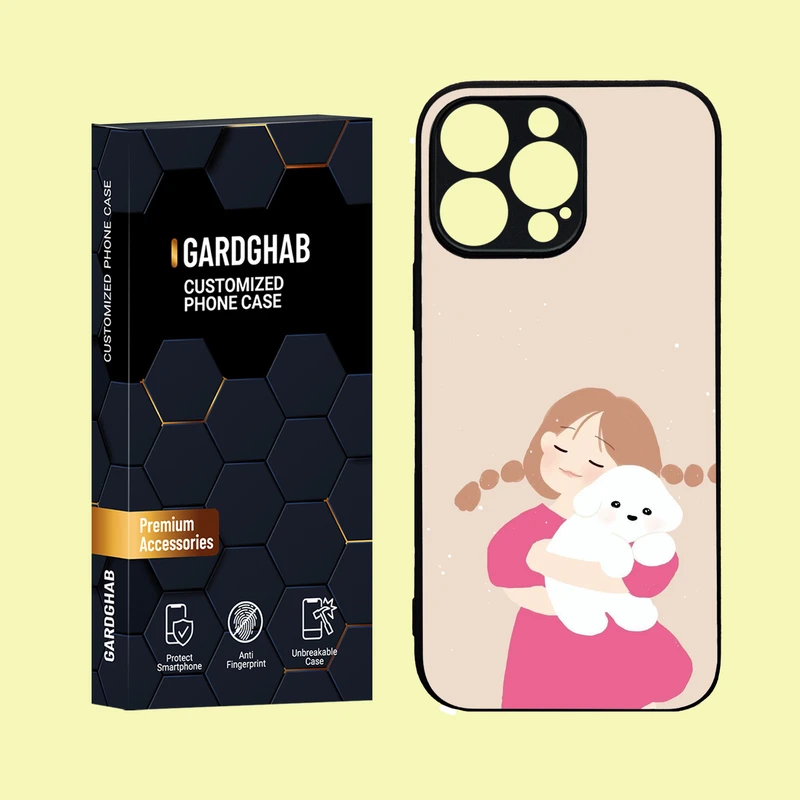 کاور گارد قاب مدل دور ژله ای دخترانه مناسب برای گوشی موبایل اپل iPhone 16 Pro Max