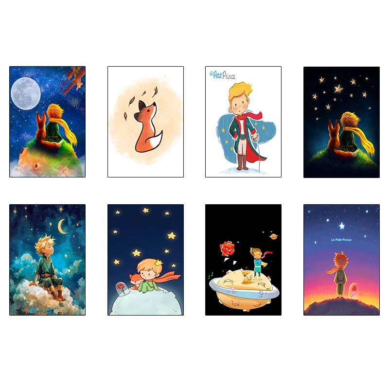 پوستر کارنيکا طرح شازده کوچولو The Little Prince کد 61031 مجموعه 8 عددی