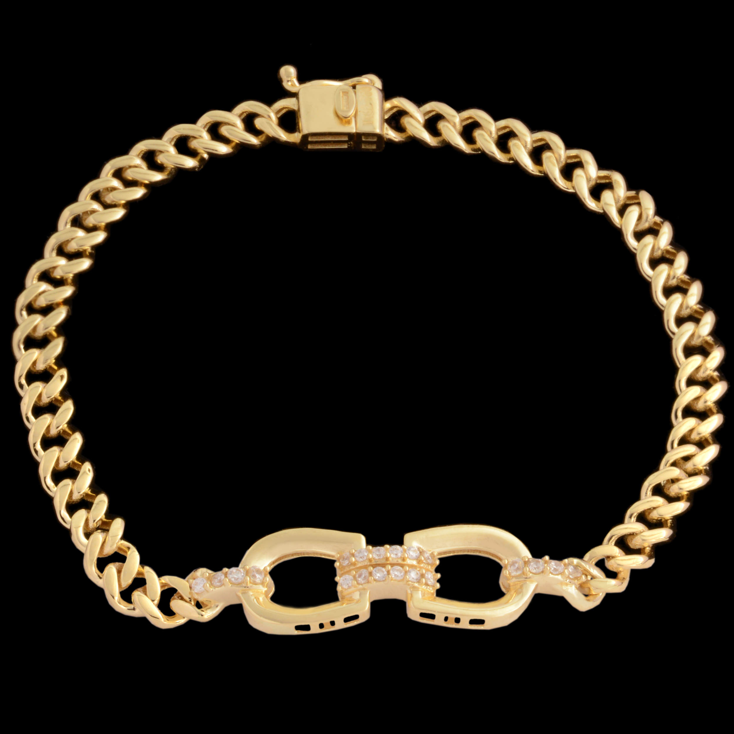 دستبند طلا 18 عیار زنانه طلای مستجابی کد N3