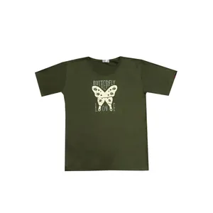 تی شرت آستین کوتاه زنانه مدل پروانه کد 512