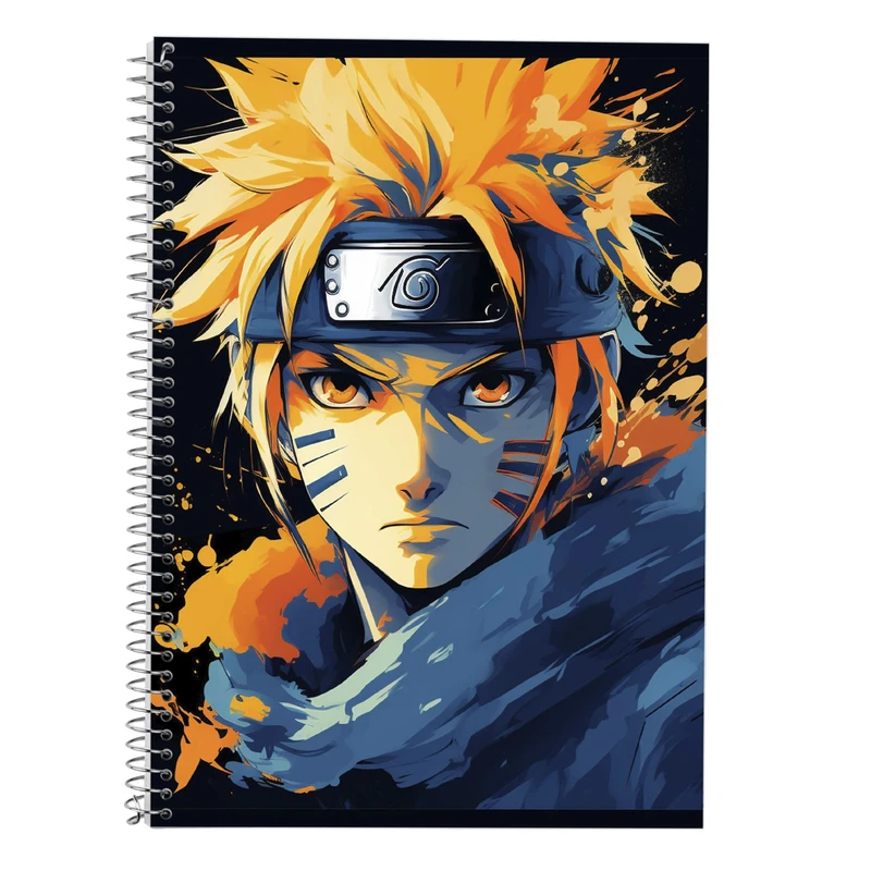 دفتر زبان 50 برگ مدوپد مدل دوخط طرح Naroto کد DF11185