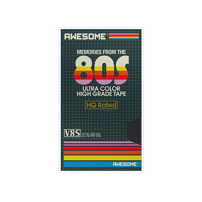 استیکر لپ تاپ ماسا دیزاین طرح 80S مدل STKA00443