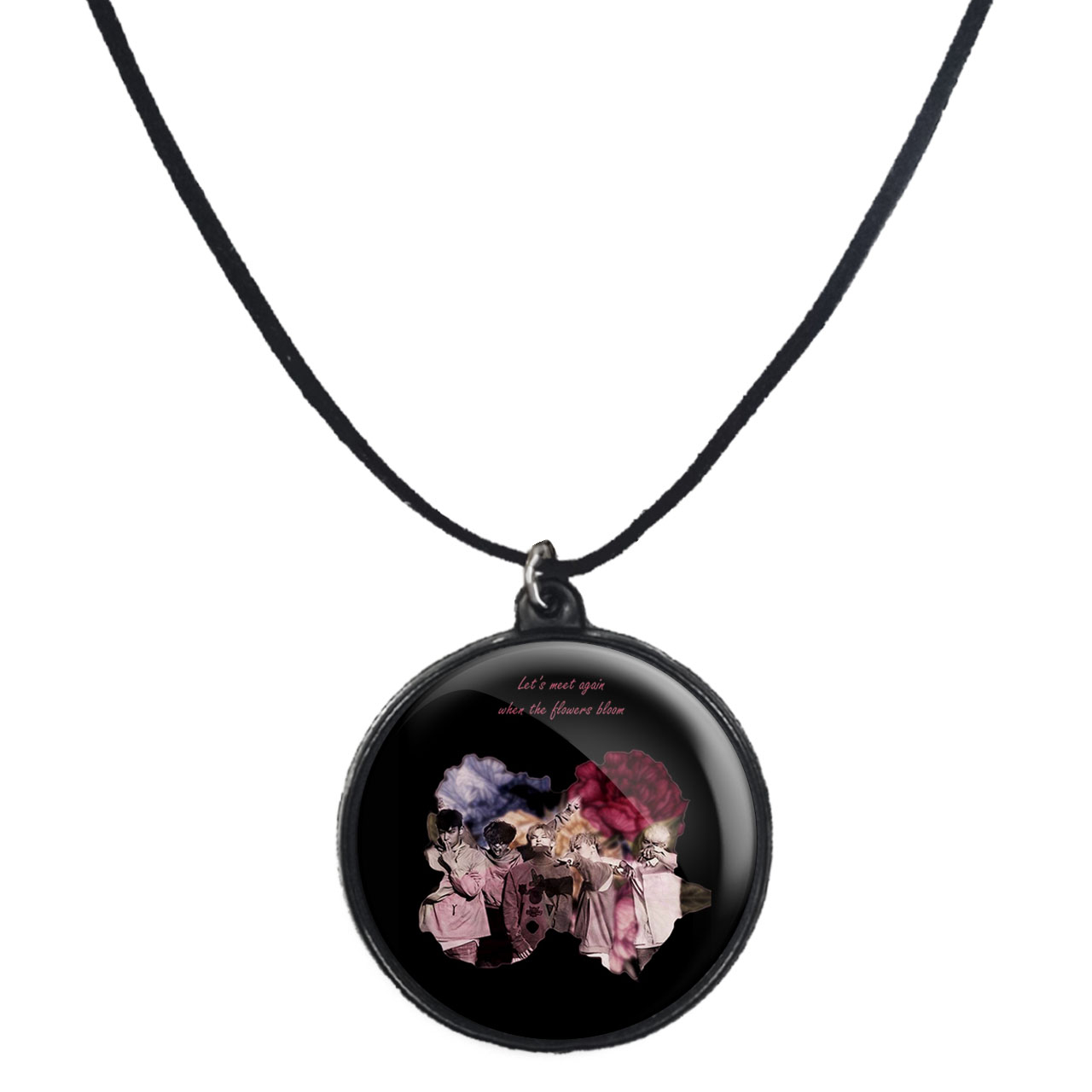 گردنبند پرمانه طرح گروه موسیقی بیگ بنگ BIG BANG کد pmb.15271 مدل دو طرفه