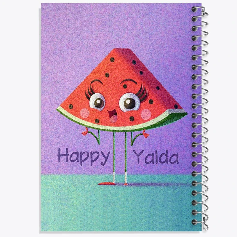 دفتر شطرنجی 50 برگ خندالو طرح شب یلدا کد 3180