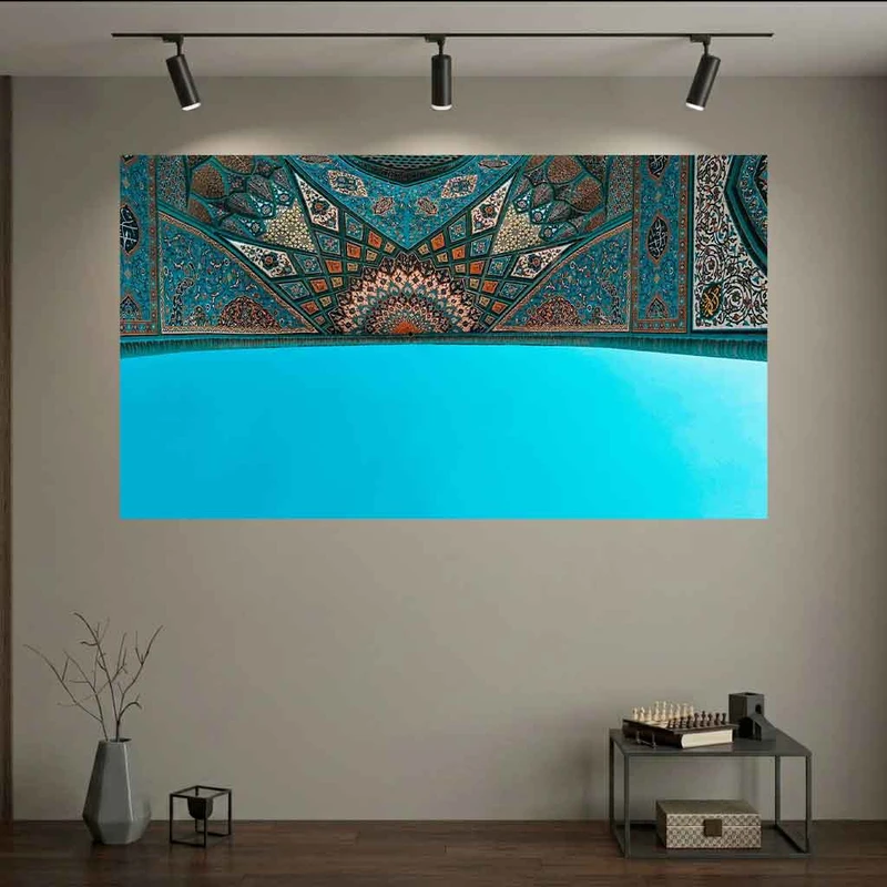 پوستر طرح  معماری سنتی مدل کاشی کاری ایرانی کد DV1534