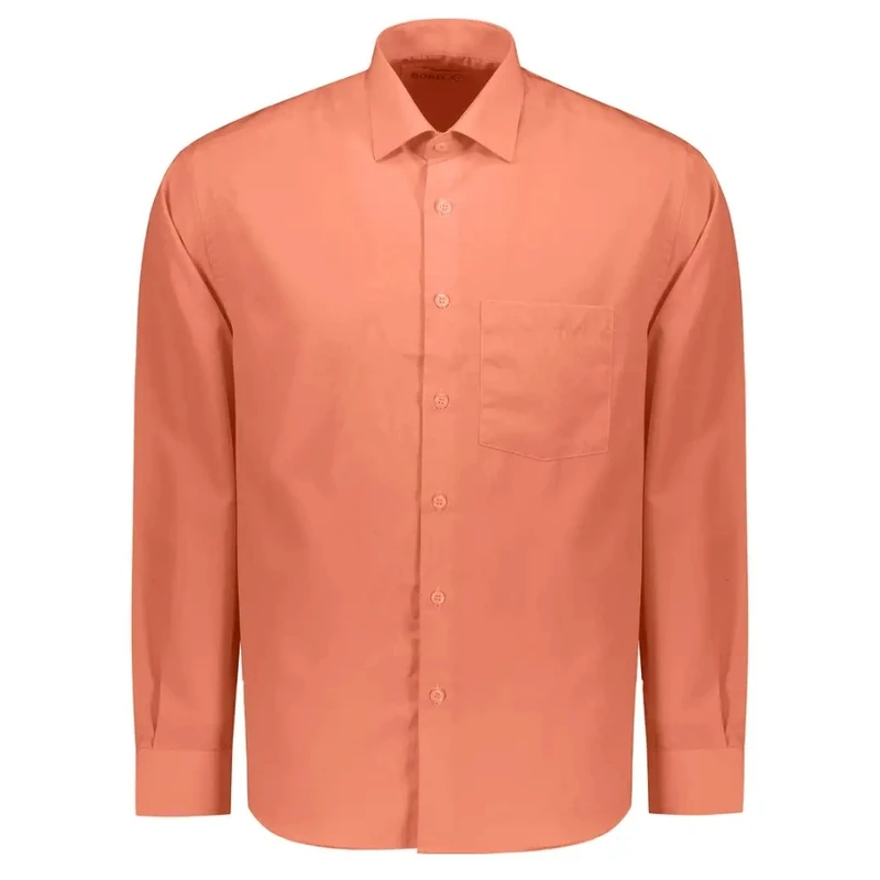 پیراهن آستین بلند یقه برگردان مردانه مدل 204